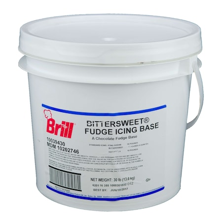 Brill Chocolate Bittersweet Fudge Icing 30lbs 10202746